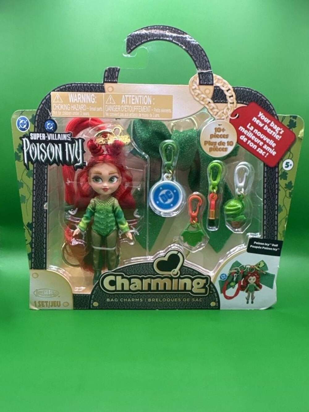 Jakks Pacific DC Super-Villains Charming Poison Ivy Bag Charm Doll Set